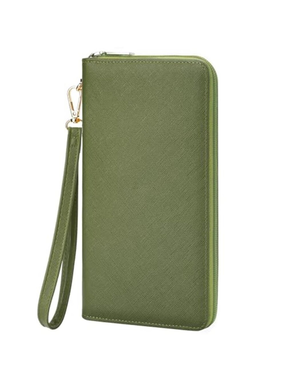 Womens RFID Wallet Wristlet Large Capacity Clutch Zipper Card Holder Phone Case